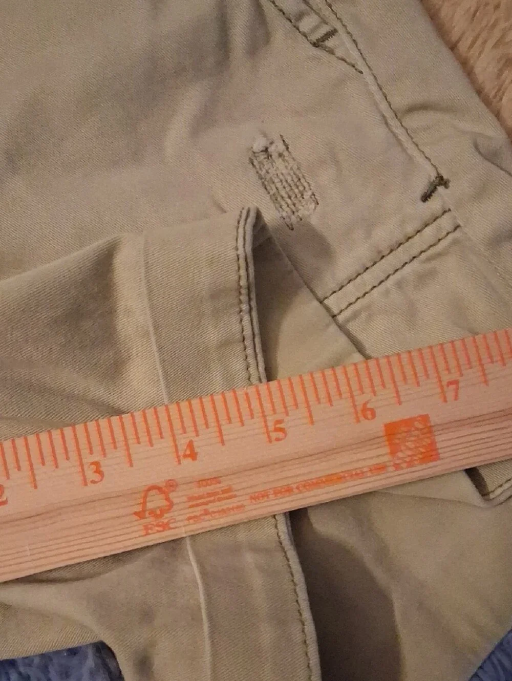Pilcro Light Khaki Rolled-Hem Bermuda Shorts